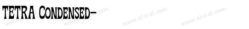 TETRA Condensed字体转换